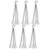 Cesto Fioriera Sospeso in Rattan Sintetico Catena con 3 Ganci Vasca Piante Idroponiche Fioriera per Crescita Piante Decorazione Giardino Casa