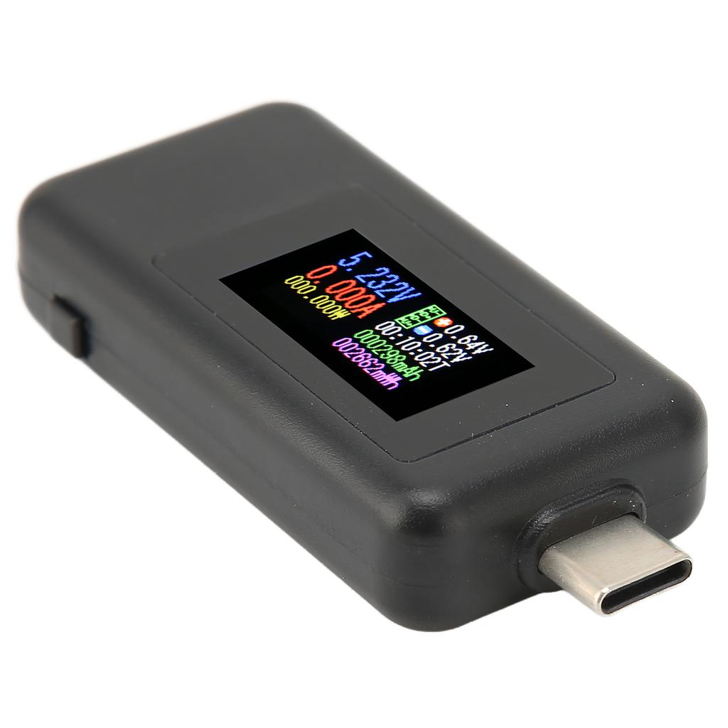 USB Tester Real Time Detection IPS HD Display High Accuracy Power Off Storage USB Voltage Meter