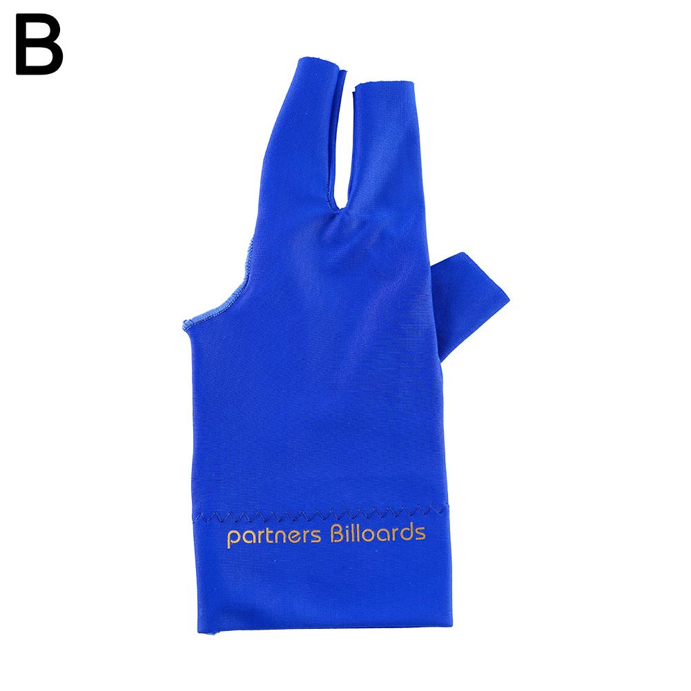1pc Spandex Snooker Billiard Cue Glove Pool Left Hand Open Accessory Three Finger U8D8