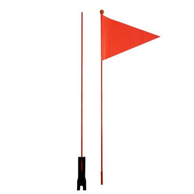 Safety Flag Set Kids Mountain Bike Flagpole Safety Triangular Flag With Mounting Bracket
