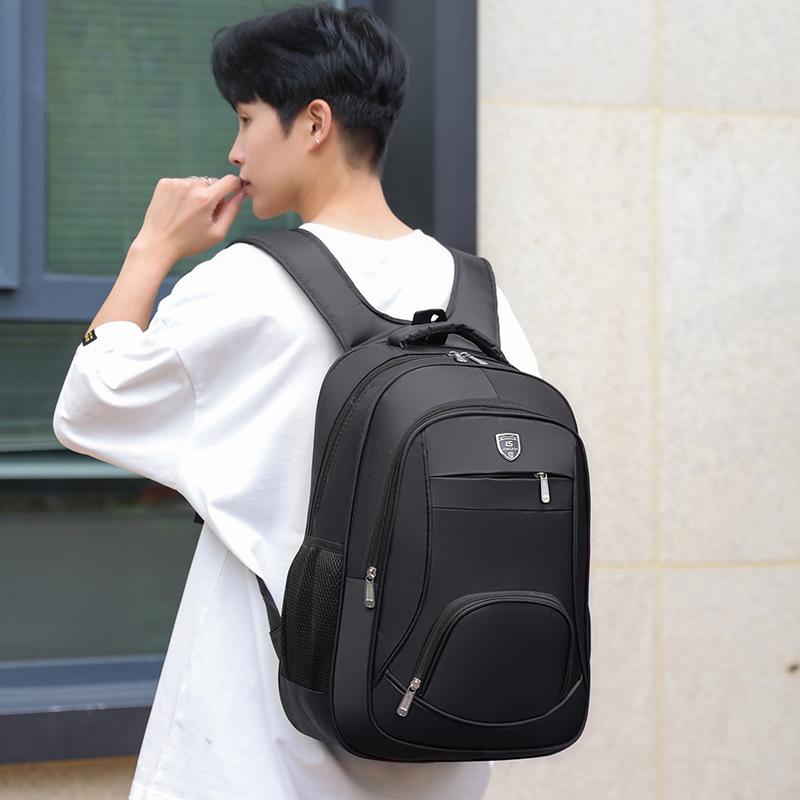 New Unisex Solid Color Waterproof and Breathable Business Fashion Casual All-match Daily Saving Backpack