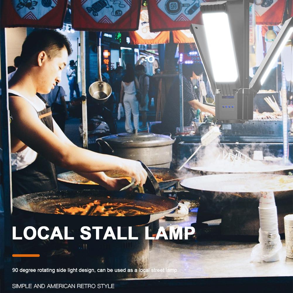 Folding LED Camping Light Multifunctional Tent Lamp Type C USB Charging Collapsible Tent Light for Hiking Emergency