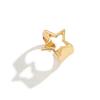 Süßer Hohlmetall Stern Ring Geometrischer Schmuck Zubehör Geometrischer Offener Ring Legierung Koreanischer Stil Breiter Fingerverschluss Paar