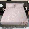 3PC Microfiber Satin Fitted Bed Sheet with 2 Pillowcase Anti-slip Printed Stretch Black Fitted Sheet 90x190 180x200 200x220