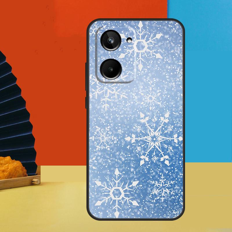 Snow Snowflake Winter For Realme C75 C71 C55 C53 C67 C61 C33 C63 C51 10 11 12 13 14 Pro Plus C65 GT7 15 Pro Case