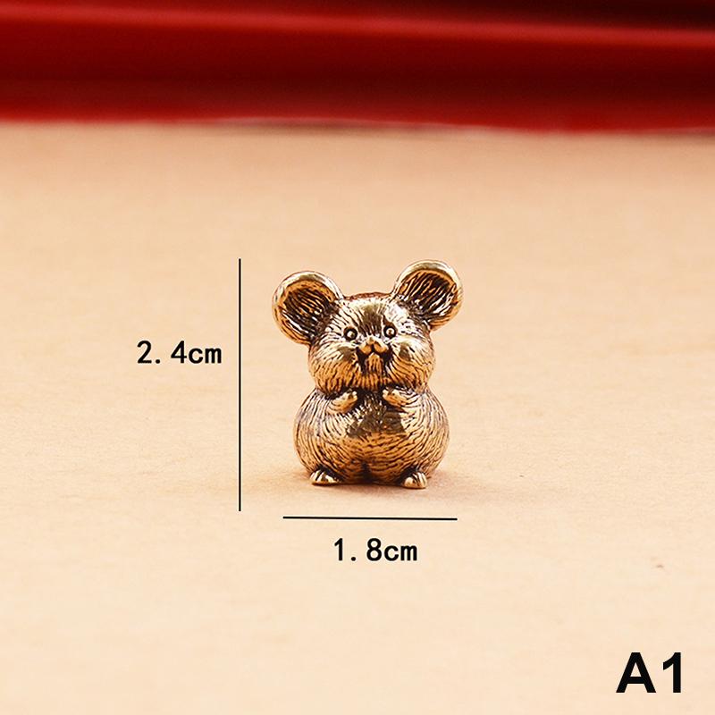 Brass Zodiac Figurines Zodiac Horse Desk Ornament Animals Statue Collectible Car Interior Desk & Home Decor Perfect Gift