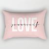 Ins Pink Geometric Waist Pillow Case Car Sofa Pillow Cushion Cover Pillow Case Pillow Case Pillow Case