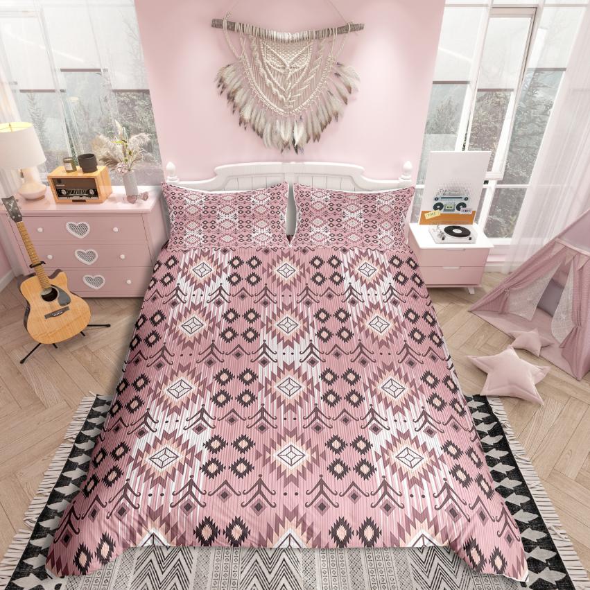 Comforter Homewish Tribal Aztec Bohemian Theme Bedding Set For Teensexotic Style Decor