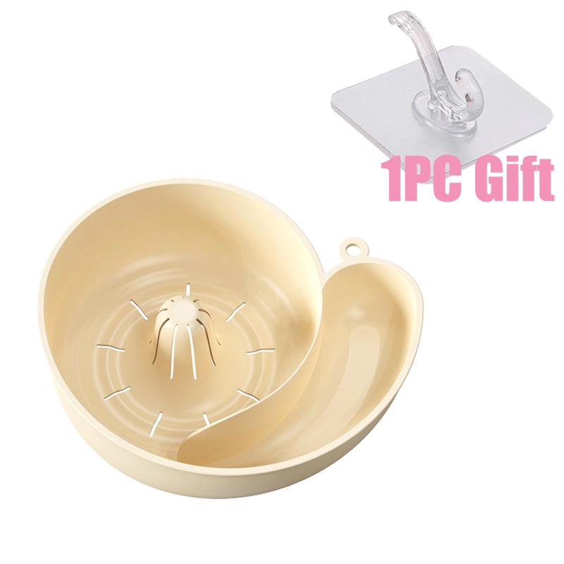 New Snail Shape Fruit Drainer Basket Reusable Kitchen Vegetable Washing Basin Multi-functional Automatic Rotation Clean Tools