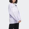 adidas Neo Letter Print Drop Shoulder Sweatshirt Women Sweatshirt Light-Purple FU1054