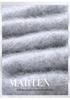 Women's Mink Cashmere Short Sweater with Half-High Collar and Rabbit Fur Knit, Slimming Fit
