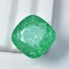 Natural Green Emerald Loose Gemstone 24.60 Ct Square Cushion Cut for Jewelry Making and Crafts