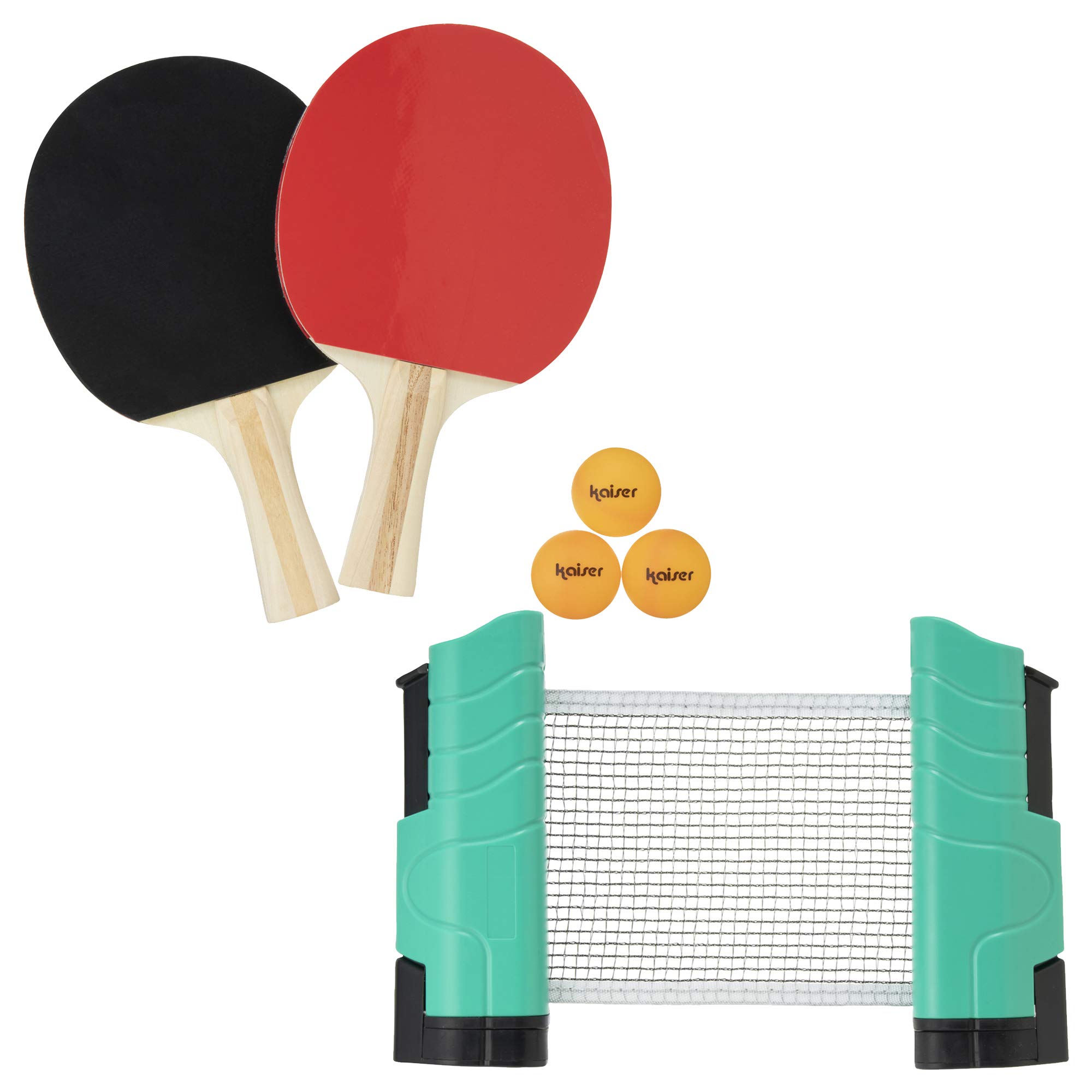 

KAISER Racket Ball Net Set Anywhere Table Tennis Set KW-020