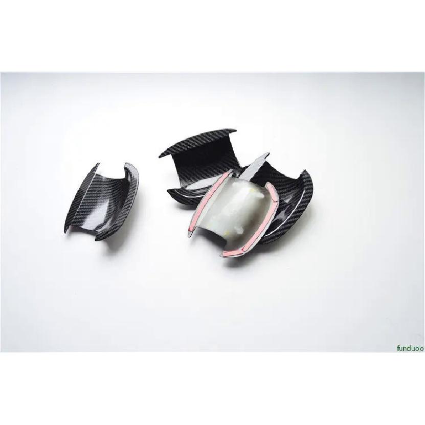 Carbon Fiber Chrome Car Door Handle Cover Bowl Trim For Volkswagen VW Golf 6 MK6 2009 2010 2011 2012 2013 Styling Accessories