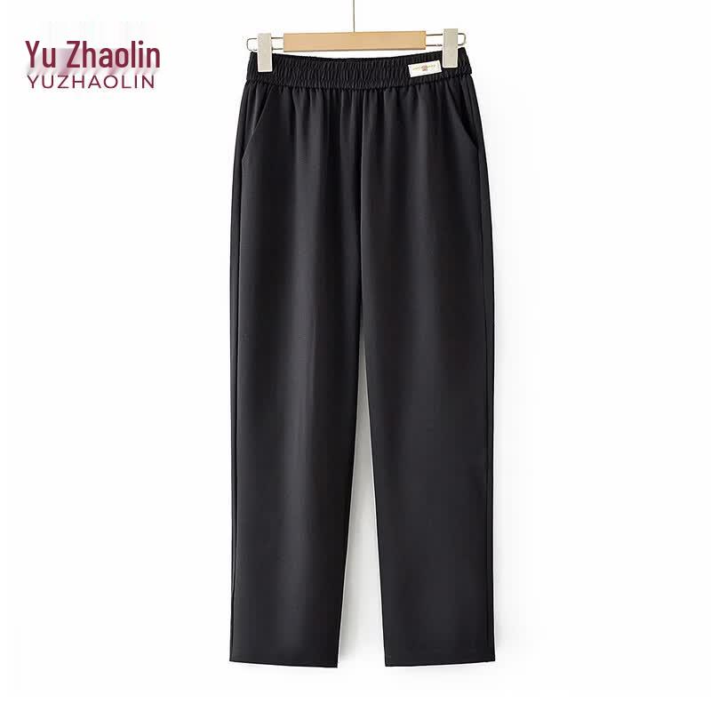 YUZHAOLIN Mid-Age Women s Summer Slimming Cropped Tapered Pants 5XL