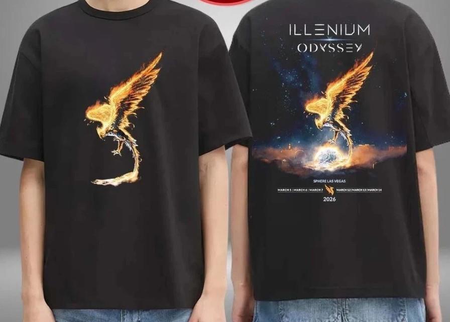 Illenium Merch Odyssey Sphere Las Vegas 2026 Unisex T-Shirt XXXL