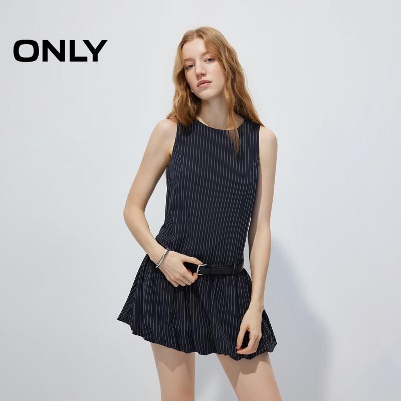 ONLY 2026 Spring Slimming Retro Belt A-line Dress M