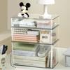 Buch Akten Aufbewahrungsbox Schreibtisch Mehrzweck Transparente Aufbewahrungsbox Kosmetik Organizer Box