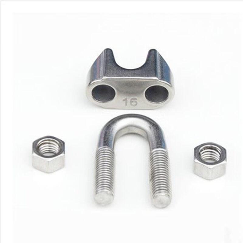 KUNJUN Stainless Steel Wire Rope U-Clamp