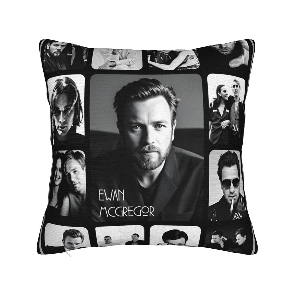 Ewan McGregor jako Ježíš Veselé Velikonoce Povlak na polštář Měkký povlak na polštář Potah na polštář Retro Trendy povlaky na polštář do obývacího pokoje Židle