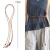 2025 New Female Waist Chain Thin Belt Simple Decoration Tie with Dress Long Waist Rope Knotted Vintage Dresses String Waistband