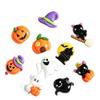 Halloween Resin Ghost & Pumpkin DIY Ornaments: Black Cat, Stickers, Hair & Phone Accessories