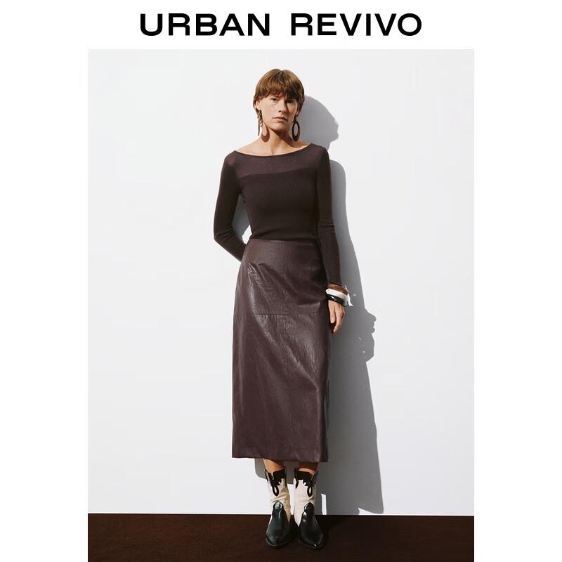 UR Women's Retro Arden Slim Fit Long Sleeve Knit Top