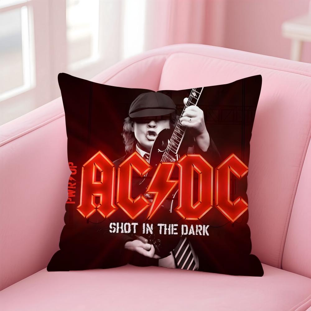 Band A-AC D-DC Cushion Cover Comfortable Reversible Pillow Cover Ideal for Car Sofa Bedroom & Beyond