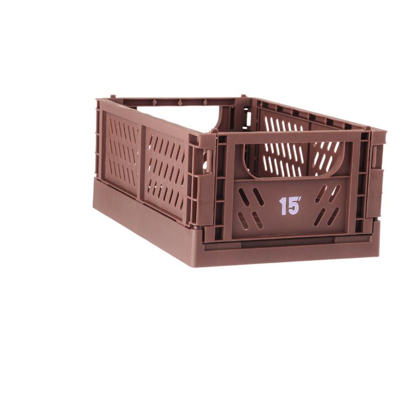 Folding Storage Basket Plastic Folding Storage Box Stationery Cosmetics Stackable Makeup Jewellery Toys Boxes for Storage Box