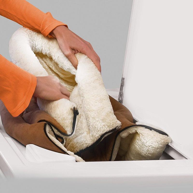 Peșteră și pat pentru pisici două în unu cu miez termic cu autoîncălzire, fără pătură electrică