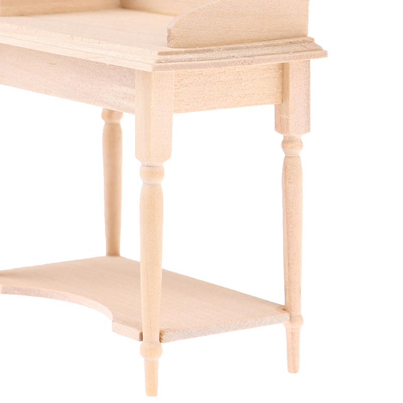 1/12 Model de mobilă de masă goală în miniatură din lemn Accesorii pentru casă de păpuși