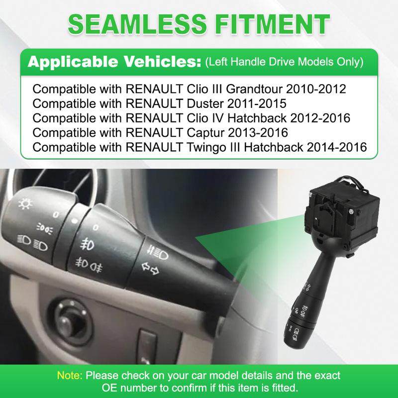 Car Indicator Turn Signal Switch Head Light Stalk Steering Wiper Switch for RENAULT Clio Duster Captur Twingo 8201167981
