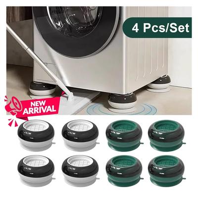4Pcs Universal Anti Vibration Pads Washing Machine Rubber Foot Mat Silent Refrigerator Furniture Pad Furniture Lifting Foot Base