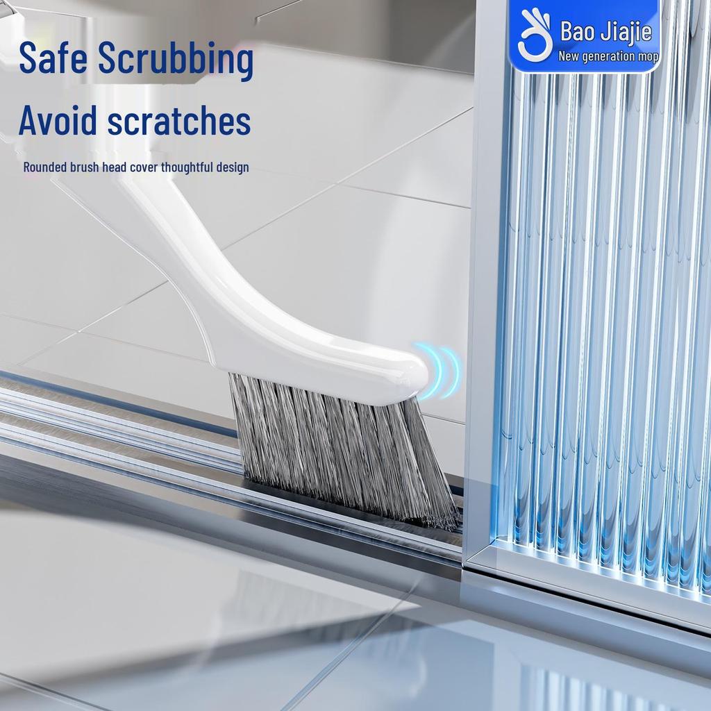 Baojiajie Stiff Bristle Brush for Window Grooves, Gutters, Kitchens, Bathrooms, and Wall Gaps.