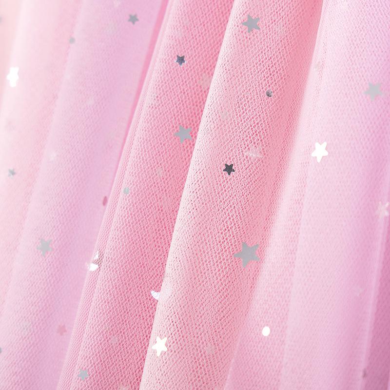 Toddler Tutu Dress for Girls Tulle Dresses Ruffle Tiered Swing Twirly Summer Sundress Short Sleeves Casual Party Tulle Sundress for Kids