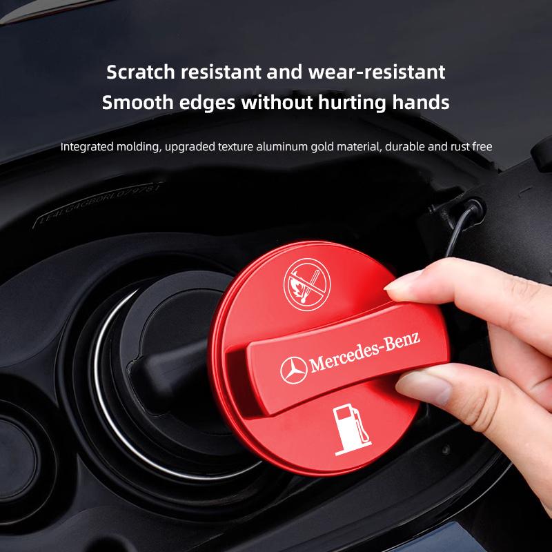 Car Fuel Cap Aluminum Alloy Oil Box Lid Petrol Tank Cover Tire Valve For Mercedes Benz AMG E S C A Class GLE GLS CLA CLE GLC CLS CA1