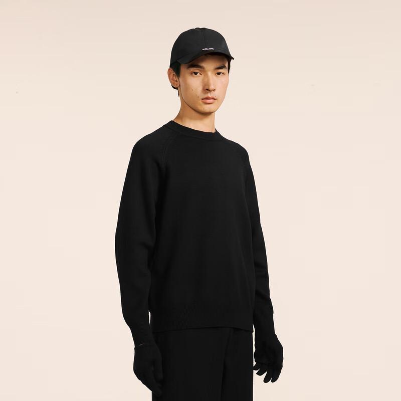 CROQUIS Men's H-Line Crew Neck Long Sleeve Sweater