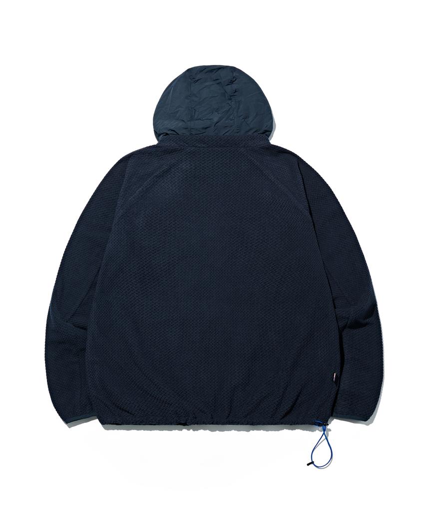 Madden Hidden Hood Fleece Jacket Navy