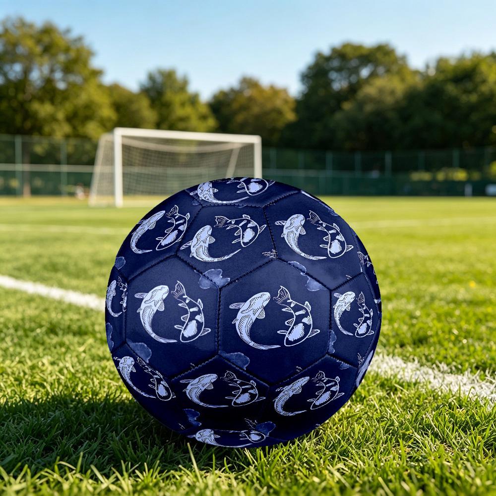 1pc Ocean Whimsy Theme Soccer Ball Football, Size 5, Lightweight PVC, Outdoor Training Soccer Ball,Gift j60411