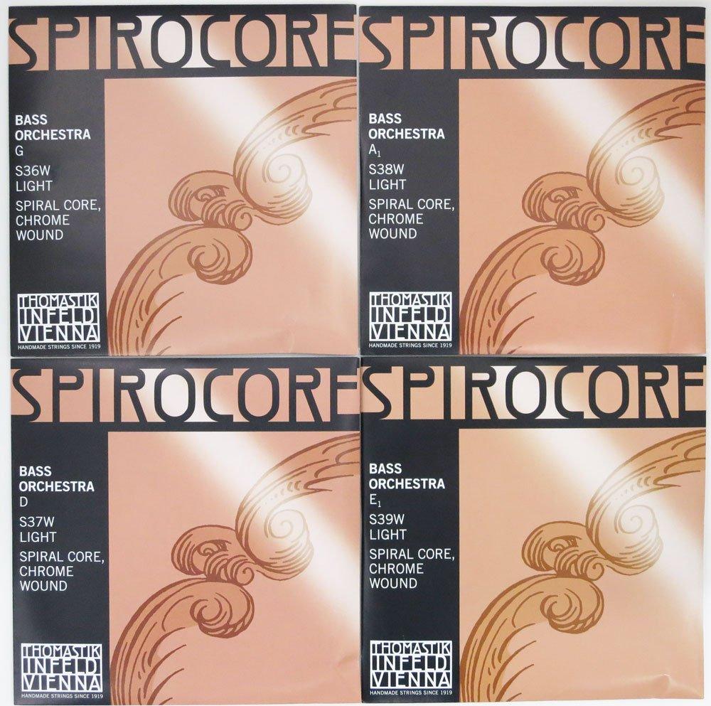 THOMASTIK SPIROCORE double bass string set size light tension 4/4 (weich)