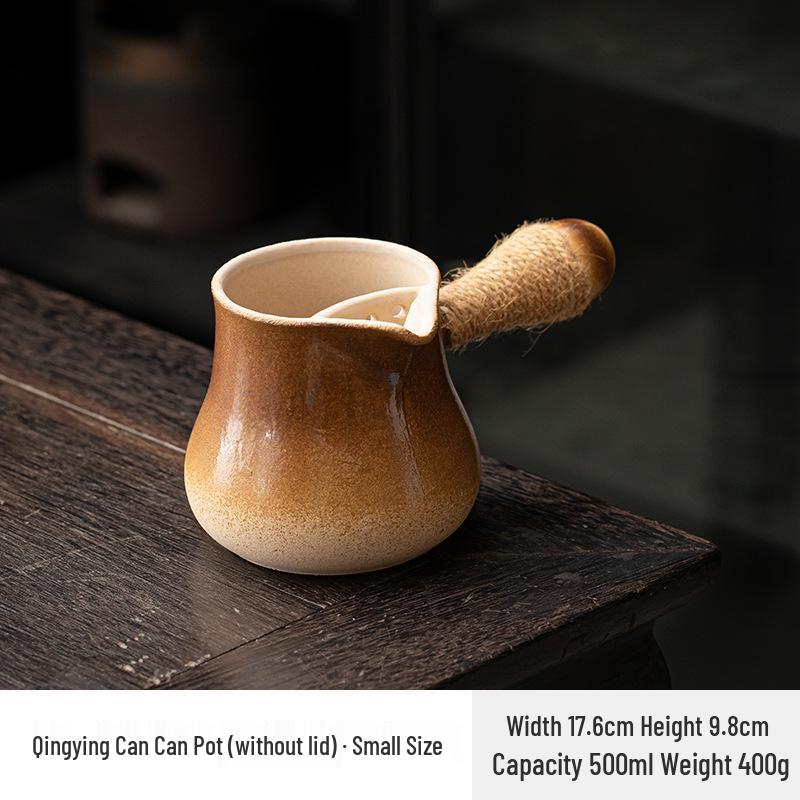 Stove-Side Tea Pot Set: Outdoor Tea Brewer, Baking Milk Tea Pot, Charcoal Grill Stove, Open Flame Clay Pot