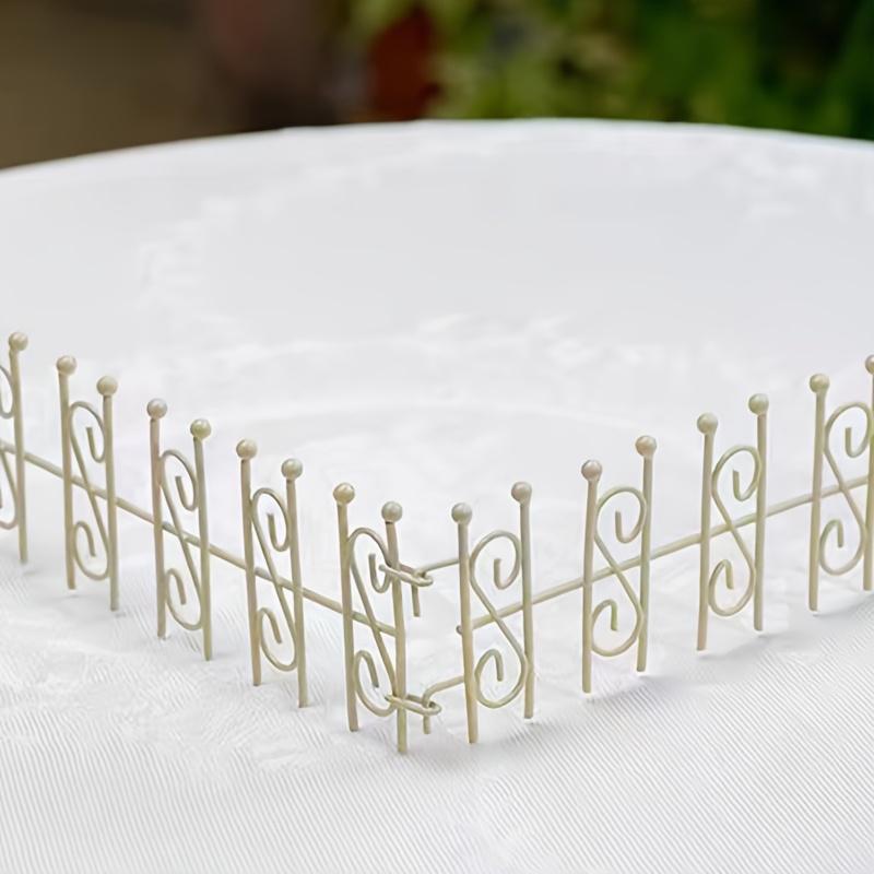 1PC Small Planter Railing for Indoor/Outdoor Use Handcrafted Wrought Iron Garden Ornament 19x6.5cm