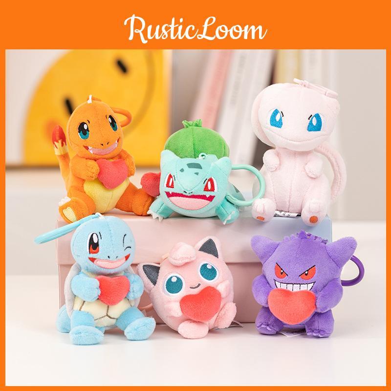 Pokémon Plush Toy Cute Cartoon Keychain Backpack Pendant Children Holiday Gift