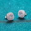 0.5ct 5mm Moissanite Earrings for Women Lab Grown Diamond Ear Studs 925 Silver Fine Jewelry Gift