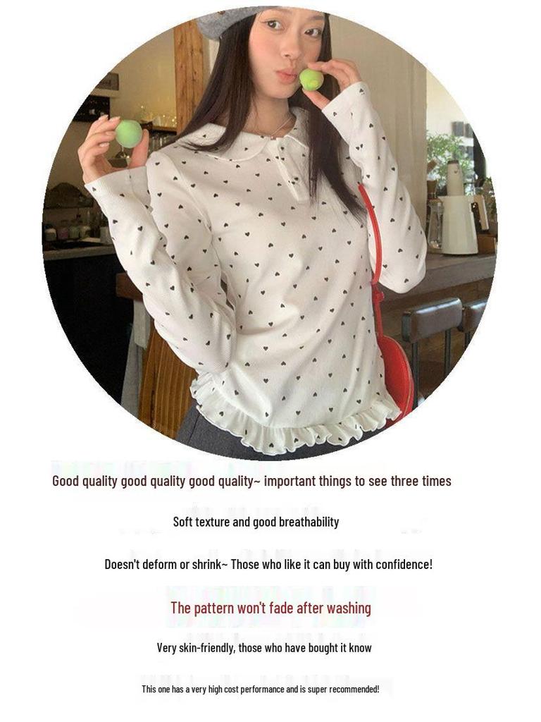 Autumn/Winter Pure Desire Style Spicy Girl Cropped Long-Sleeve T-shirt for Women - Slimming, Versatile Design Base Layer Top