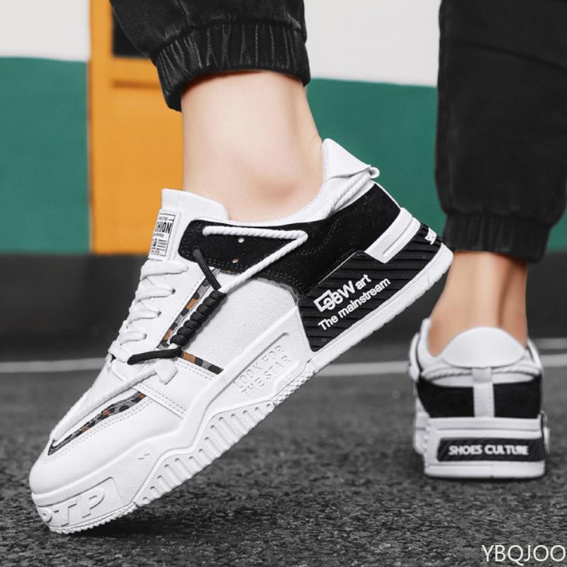 Men's Shoes Trendy Spring and Autumn Thick Soled Canvas Sneakers Casual Design Flat Bottomed Men's Vulcanized Shoes Running