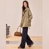 Bailuyu Retro Double-breasted Khaki Trench Coat
