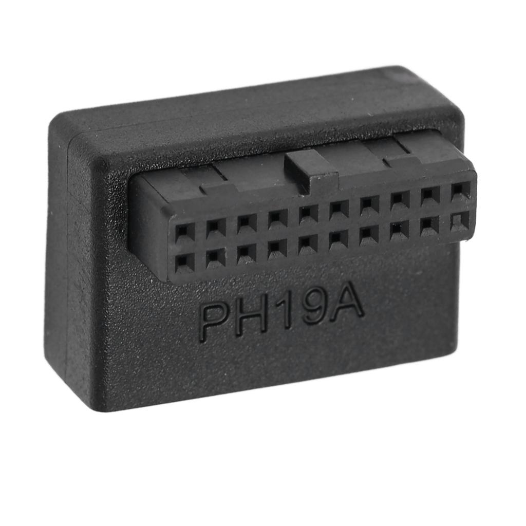 USB Front Panel Adapter Front Panel Socket 90 Degrees  Elbow USB3.0 19Pin To 20Pin Header Adapter for PC