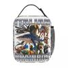 Italienische Gehirnfäule Tralalero Tralala Isolierte Lunchtasche Thermotasche Essensbehälter Tragbare Tasche Brotdose Lebensmitteltasche Strand Reise