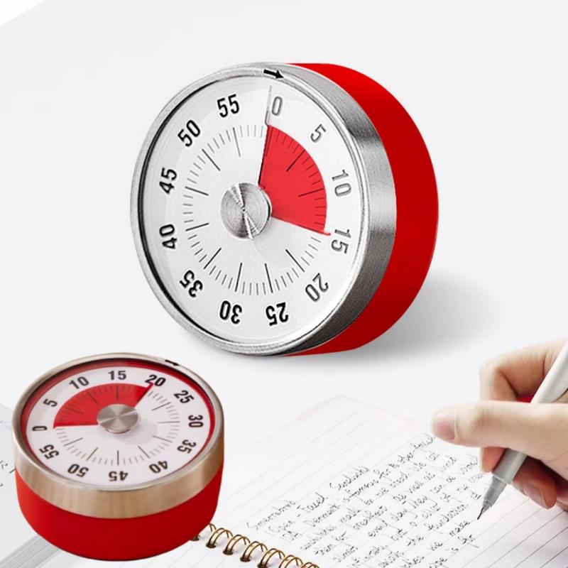 Visual Classroom Timer Magnetic Mechanical Countdown Clock for Baking Kids Study Home Educational Use